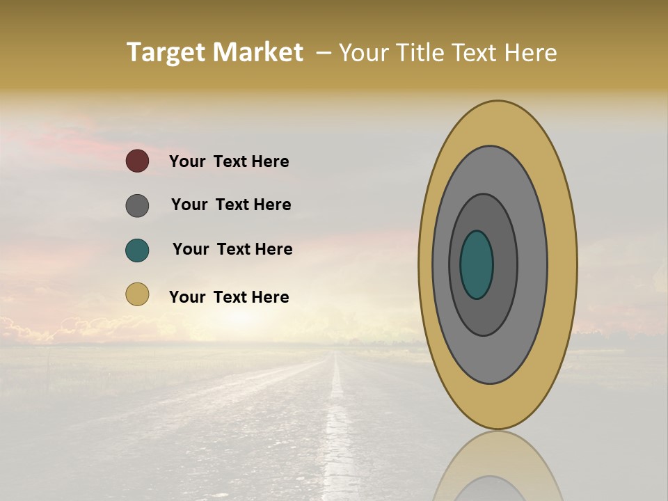 Horizon Highway Land PowerPoint Template