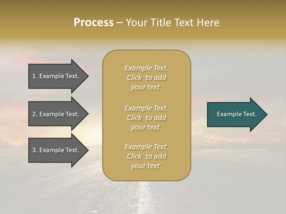 Horizon Highway Land PowerPoint Template