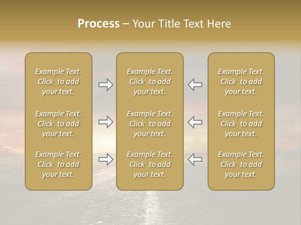 Horizon Highway Land PowerPoint Template