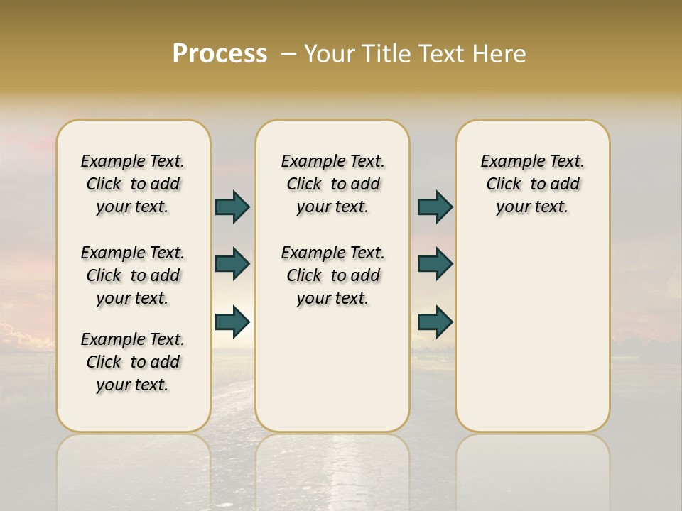Horizon Highway Land PowerPoint Template