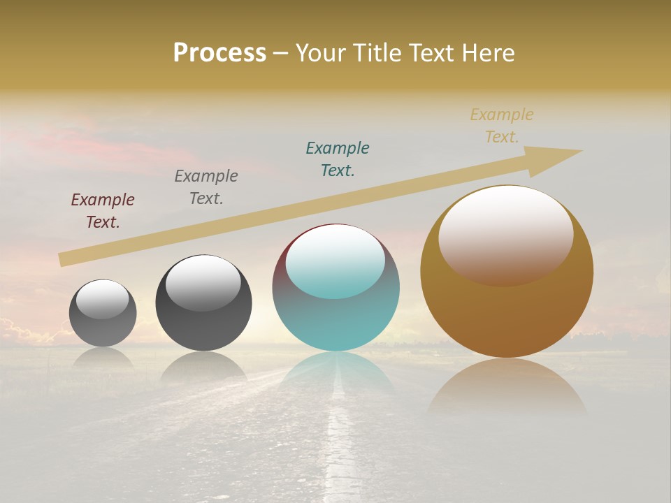 Horizon Highway Land PowerPoint Template