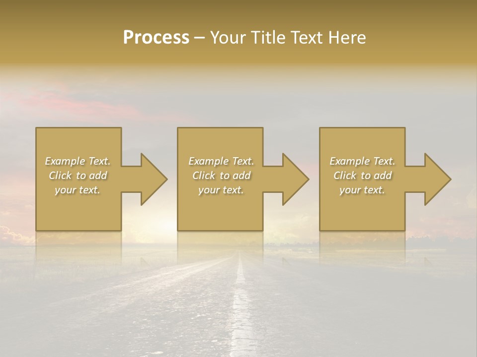 Horizon Highway Land PowerPoint Template