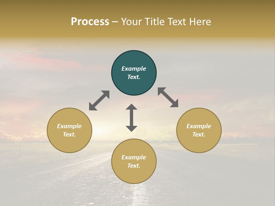 Horizon Highway Land PowerPoint Template