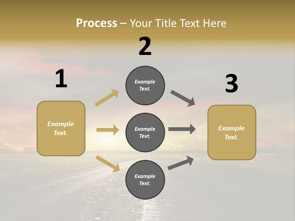 Horizon Highway Land PowerPoint Template