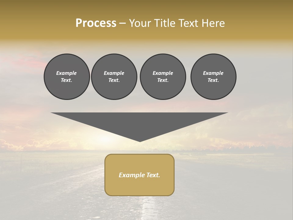 Horizon Highway Land PowerPoint Template