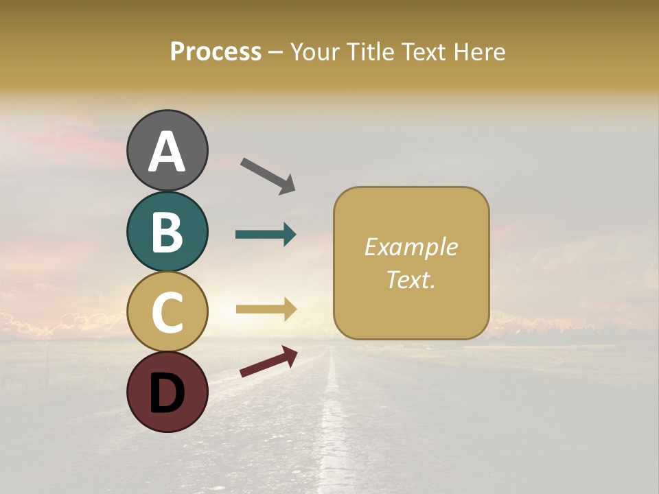 Horizon Highway Land PowerPoint Template