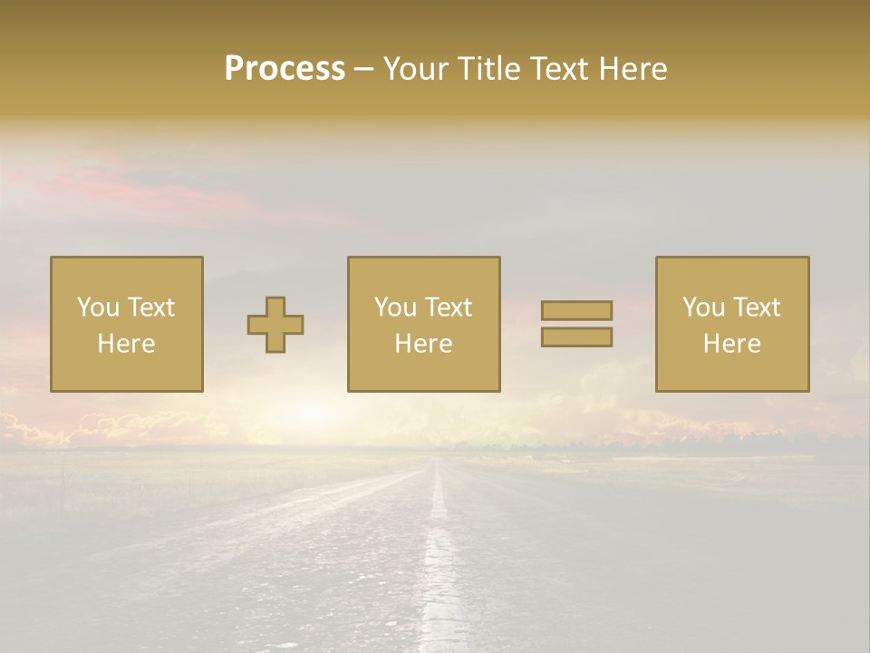 Horizon Highway Land PowerPoint Template