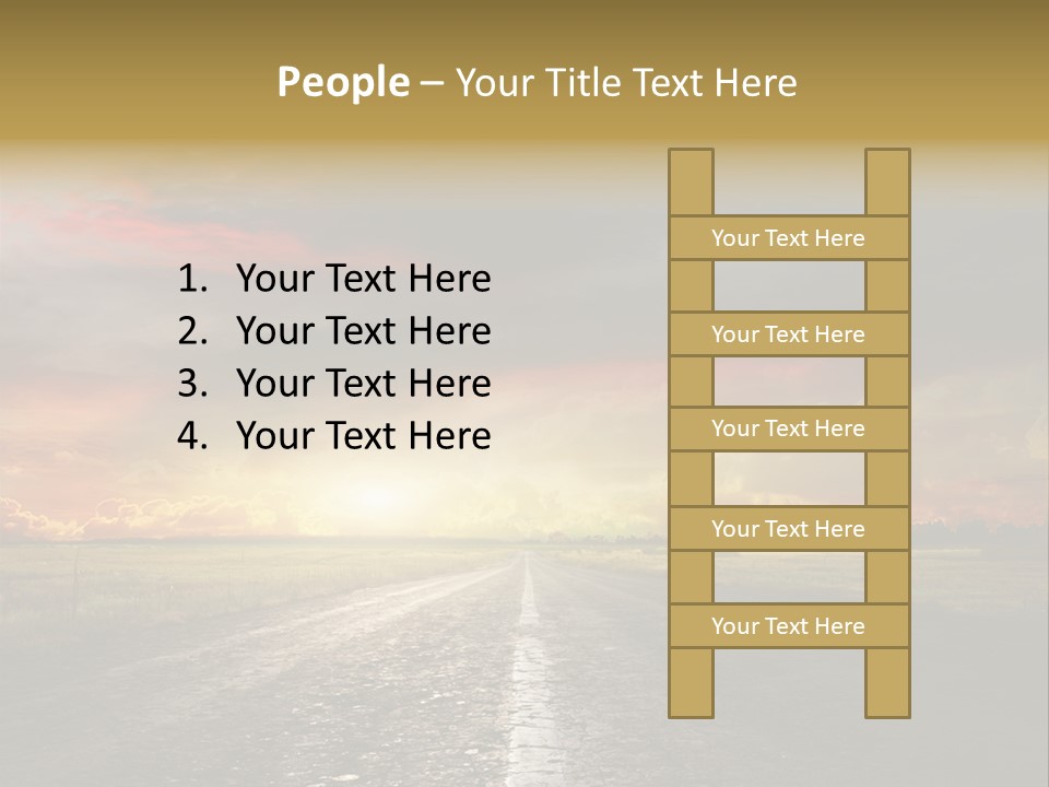 Horizon Highway Land PowerPoint Template