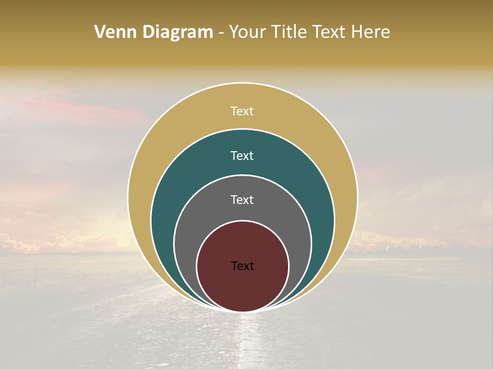 Horizon Highway Land PowerPoint Template