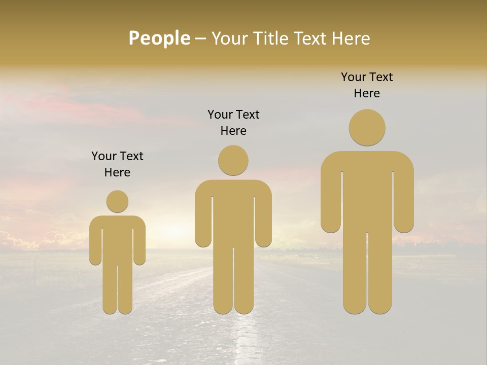 Horizon Highway Land PowerPoint Template