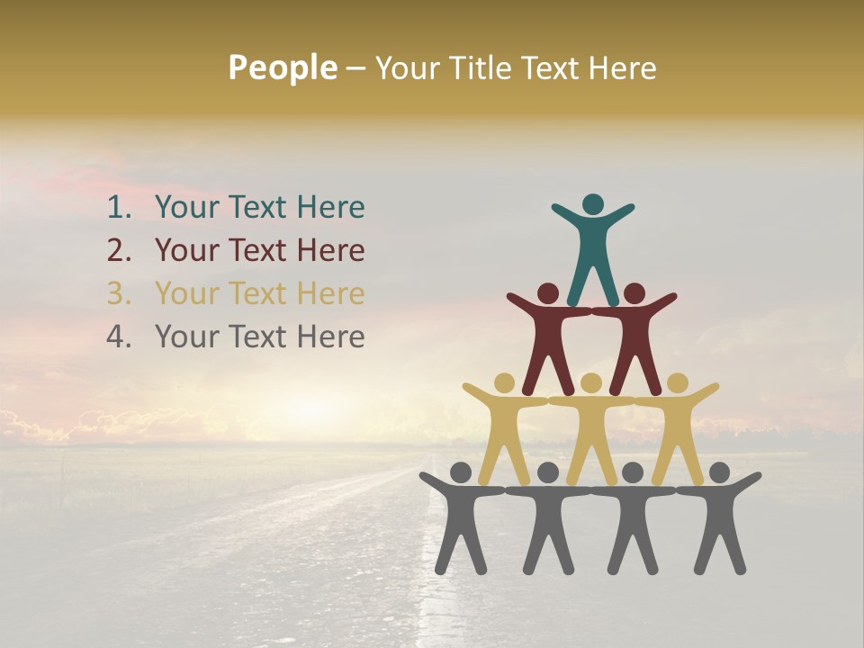 Horizon Highway Land PowerPoint Template