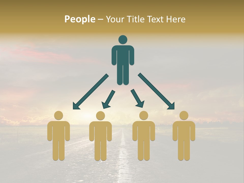 Horizon Highway Land PowerPoint Template