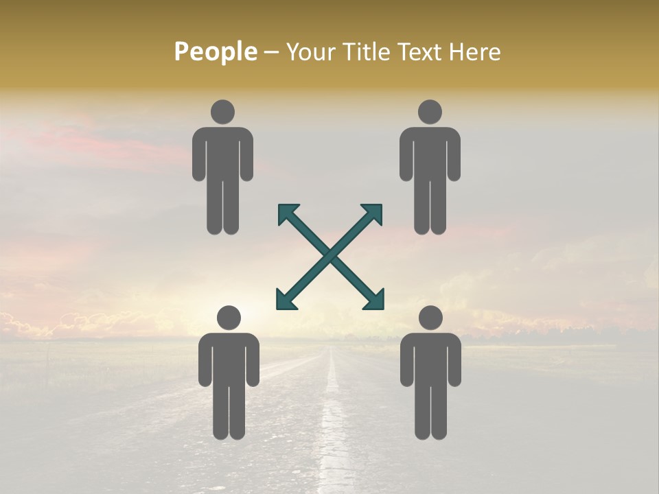 Horizon Highway Land PowerPoint Template