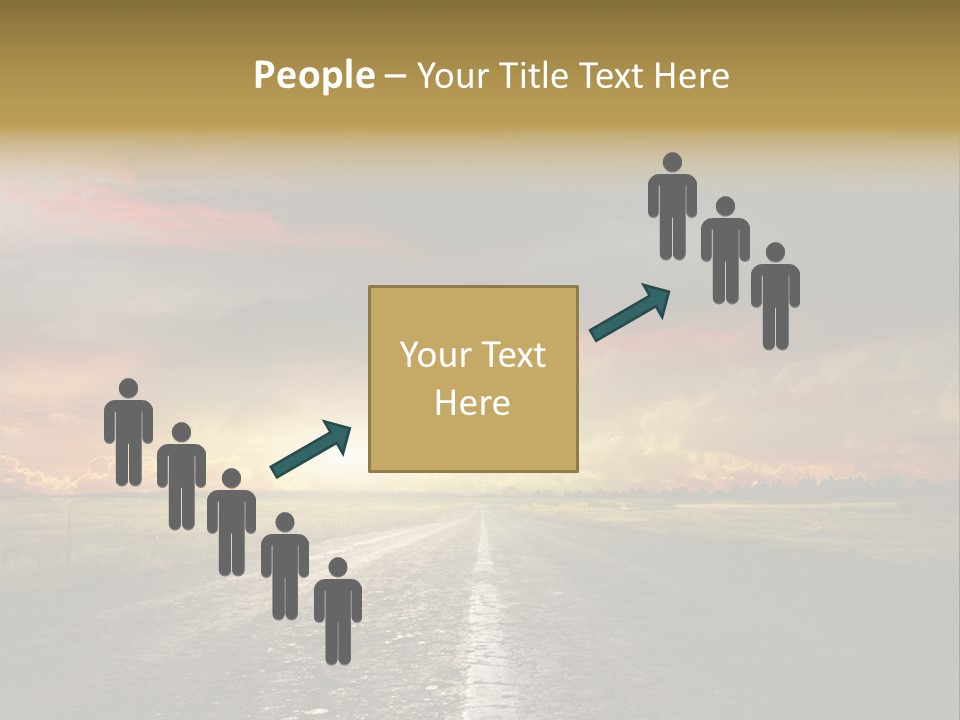 Horizon Highway Land PowerPoint Template