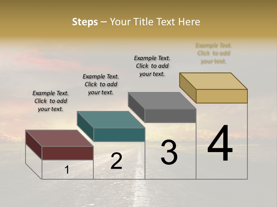 Horizon Highway Land PowerPoint Template