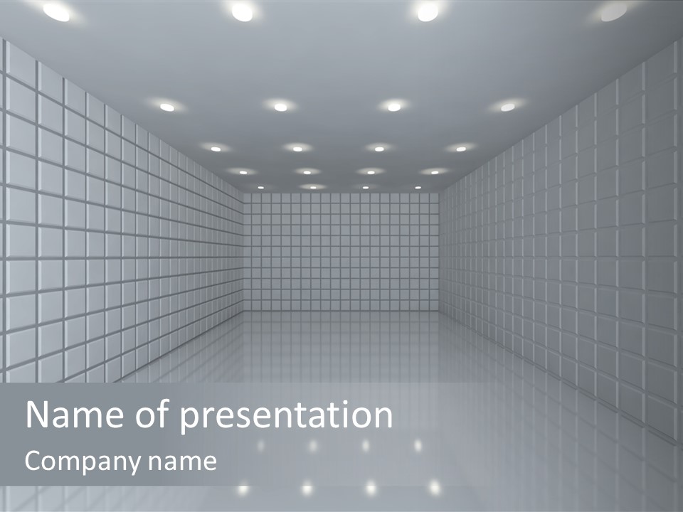 Clean Construction Wall PowerPoint Template