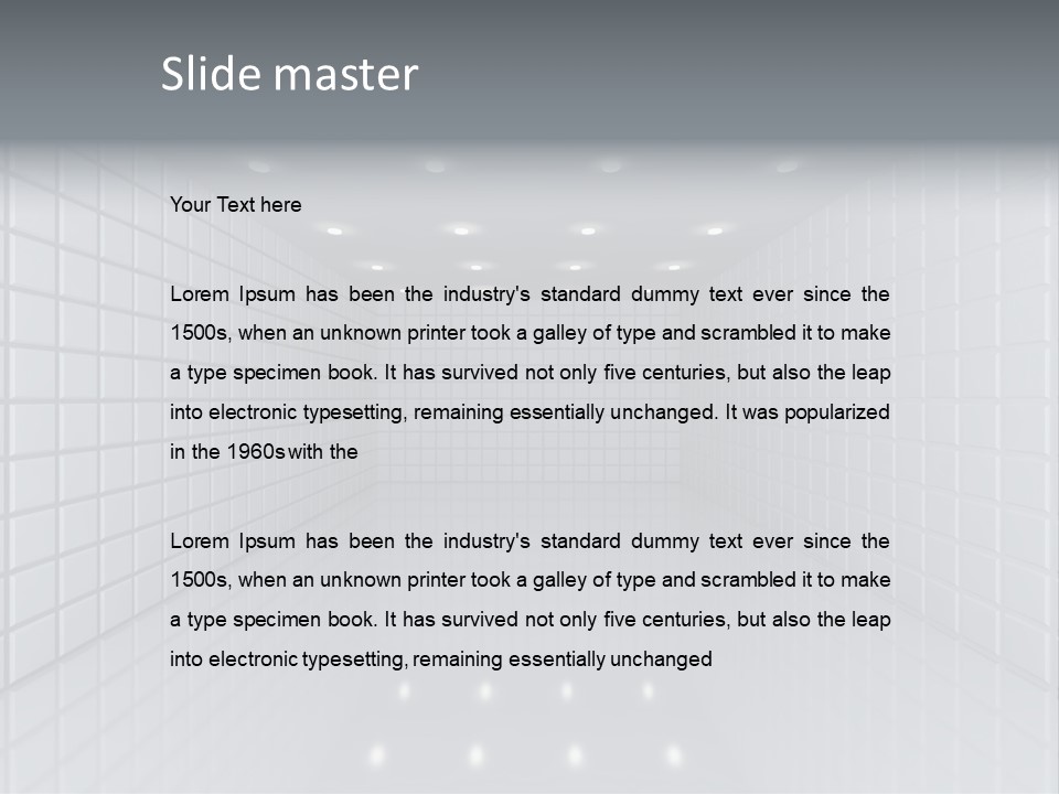 Clean Construction Wall PowerPoint Template