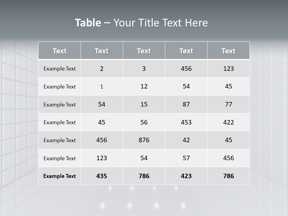 Clean Construction Wall PowerPoint Template