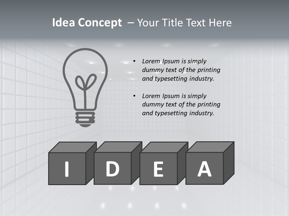 Clean Construction Wall PowerPoint Template