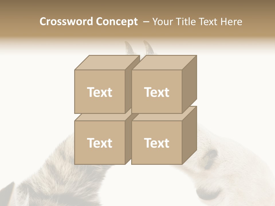 Cat Tenderness Love PowerPoint Template