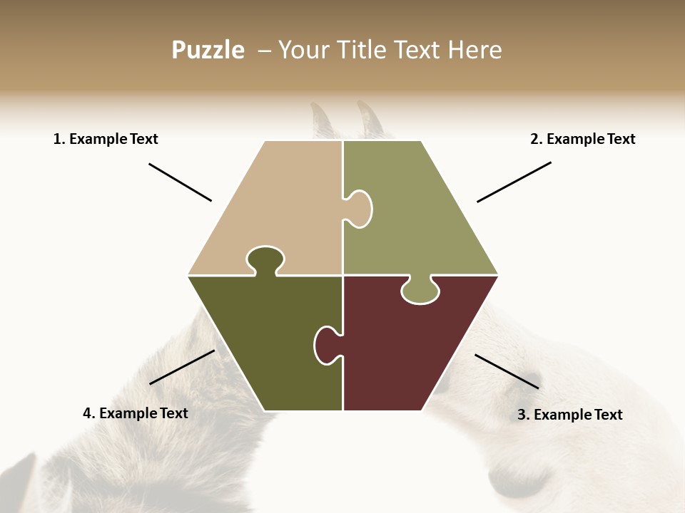 Cat Tenderness Love PowerPoint Template