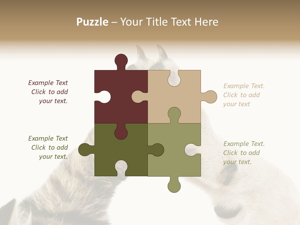 Cat Tenderness Love PowerPoint Template