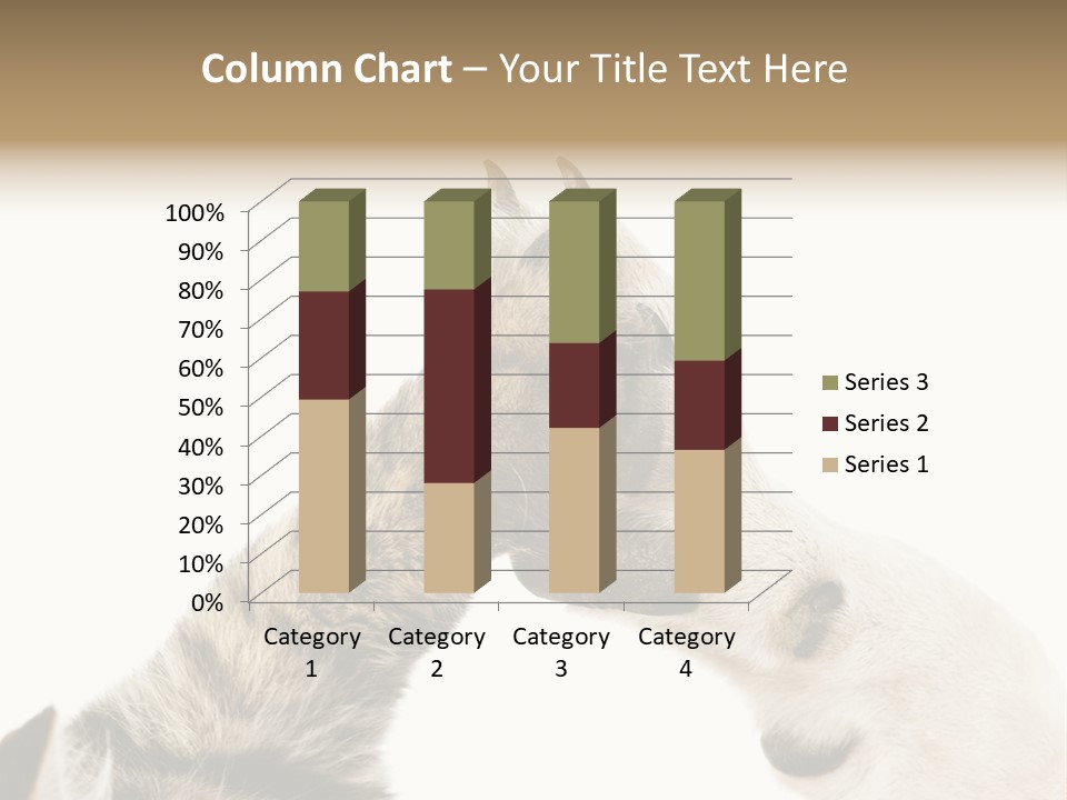 Cat Tenderness Love PowerPoint Template