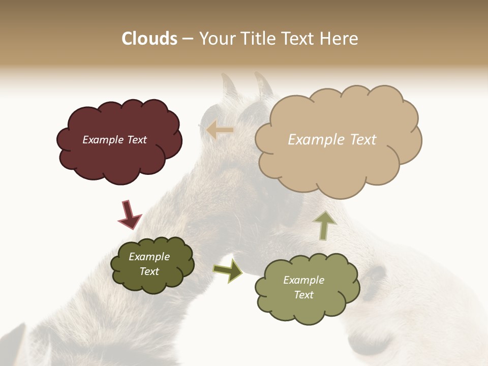 Cat Tenderness Love PowerPoint Template