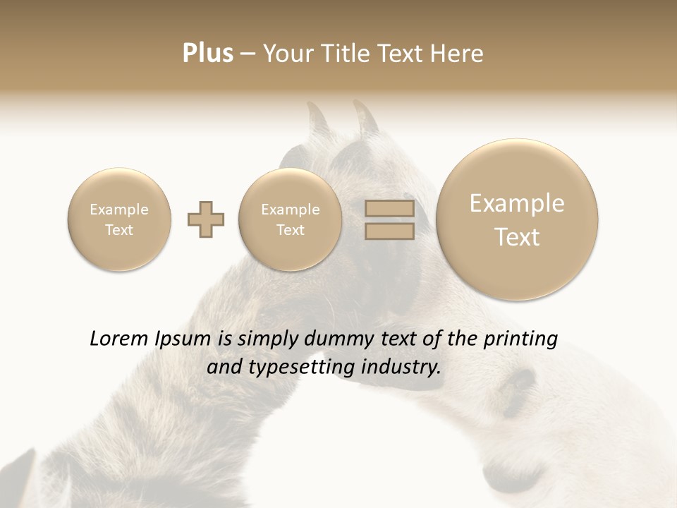 Cat Tenderness Love PowerPoint Template