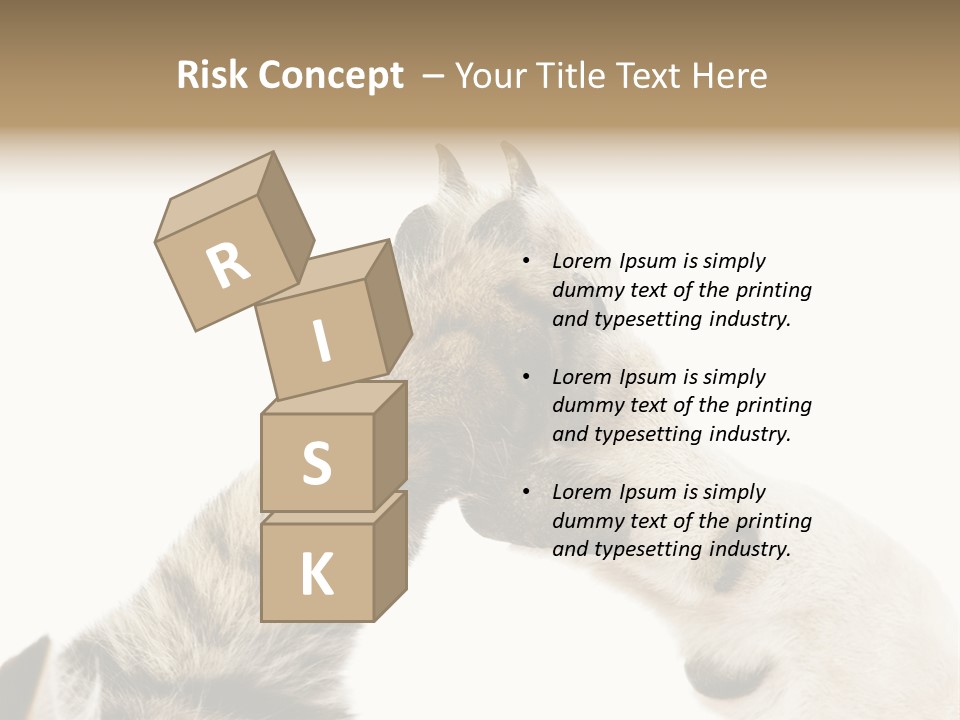 Cat Tenderness Love PowerPoint Template