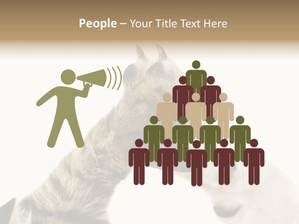 Cat Tenderness Love PowerPoint Template