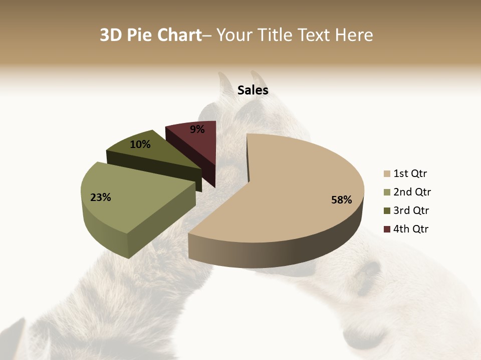Cat Tenderness Love PowerPoint Template