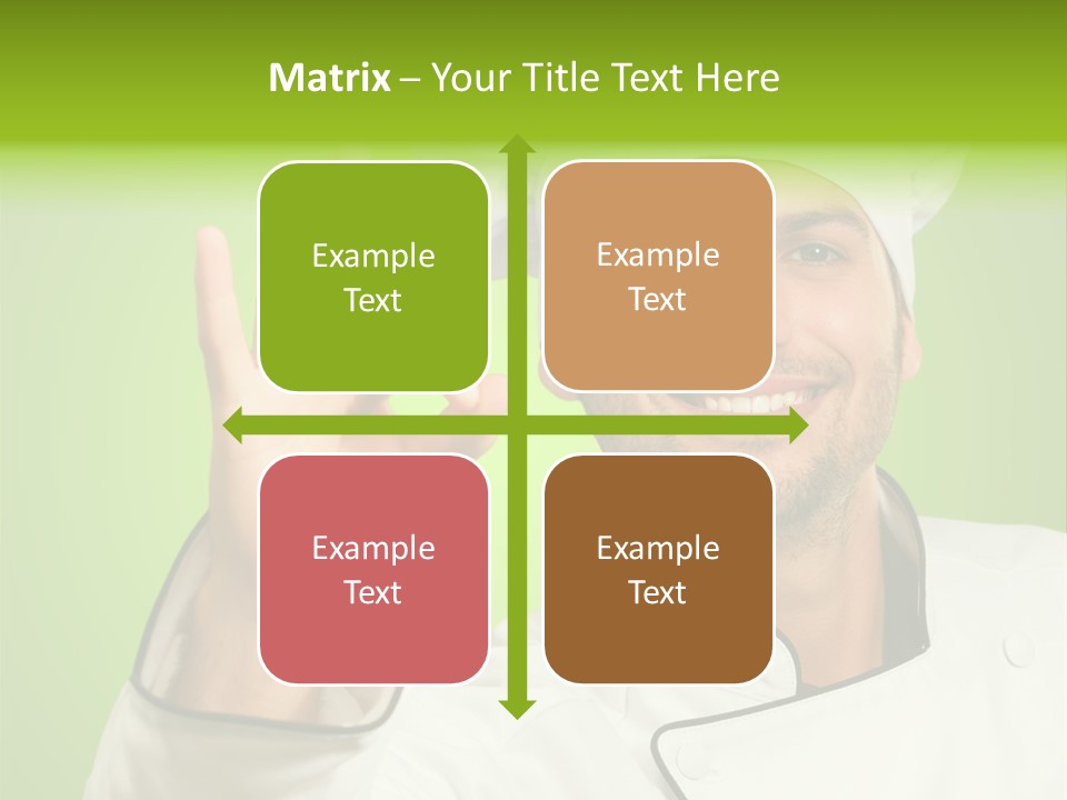 Work Gesture Green PowerPoint Template