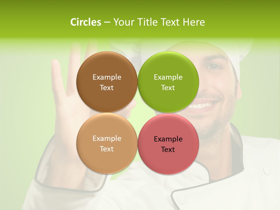 Work Gesture Green PowerPoint Template