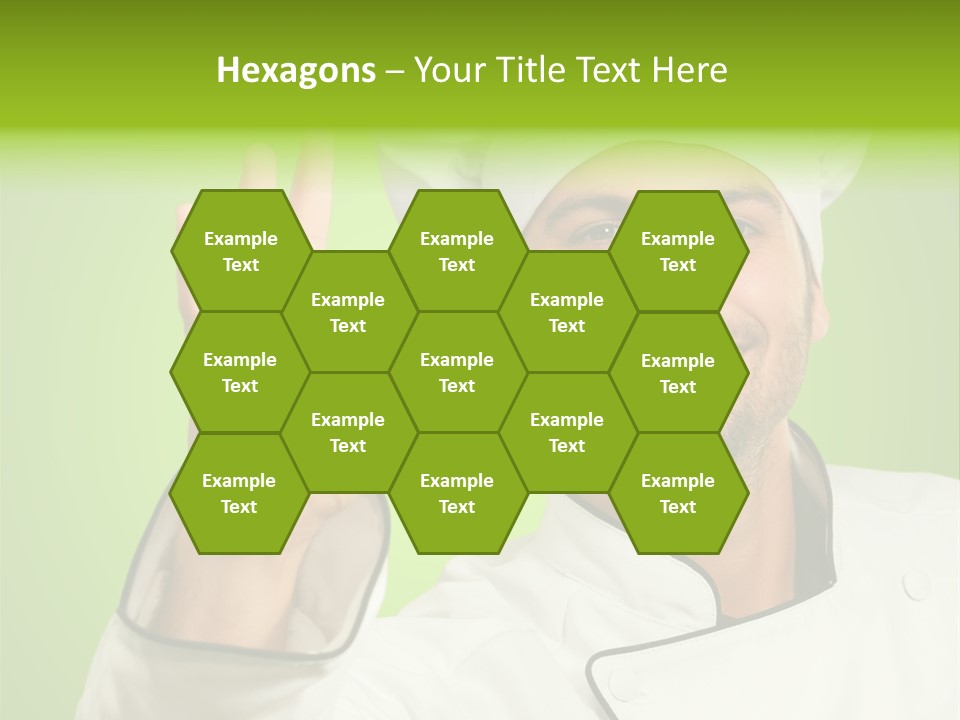 Work Gesture Green PowerPoint Template