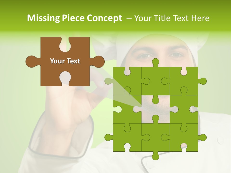 Work Gesture Green PowerPoint Template