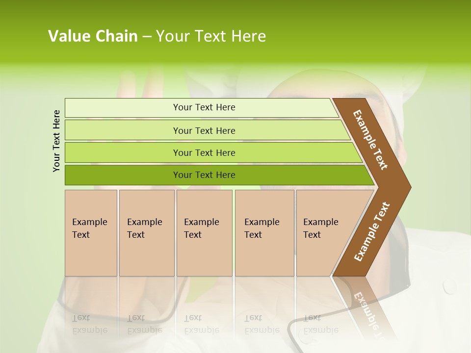 Work Gesture Green PowerPoint Template