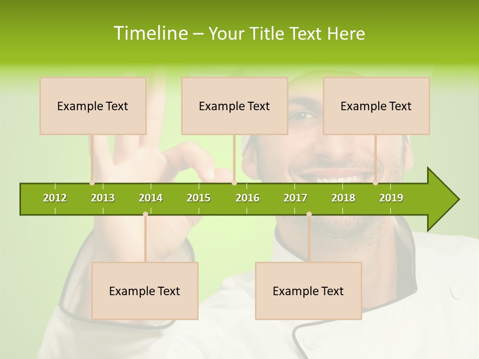 Work Gesture Green PowerPoint Template