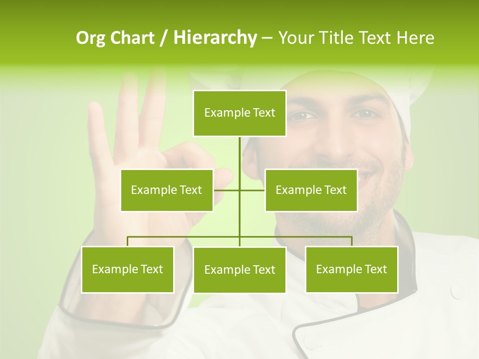 Work Gesture Green PowerPoint Template