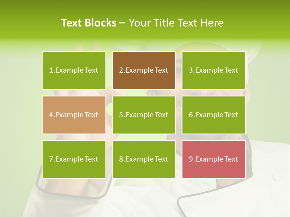 Work Gesture Green PowerPoint Template