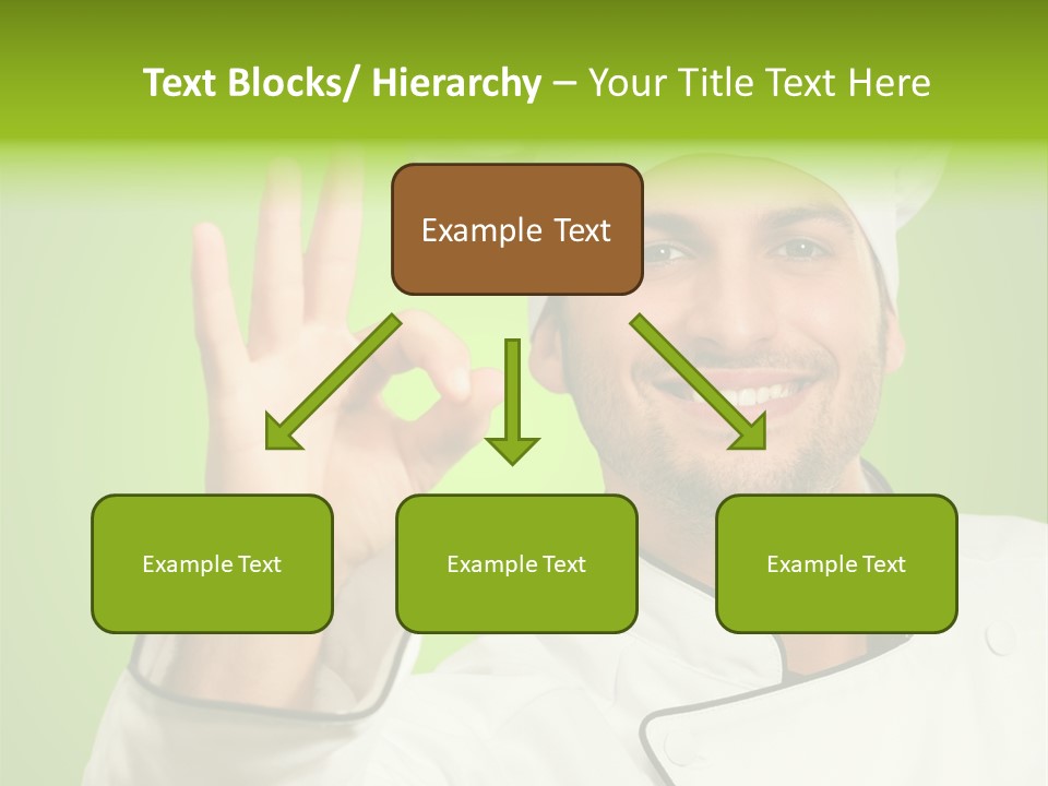 Work Gesture Green PowerPoint Template