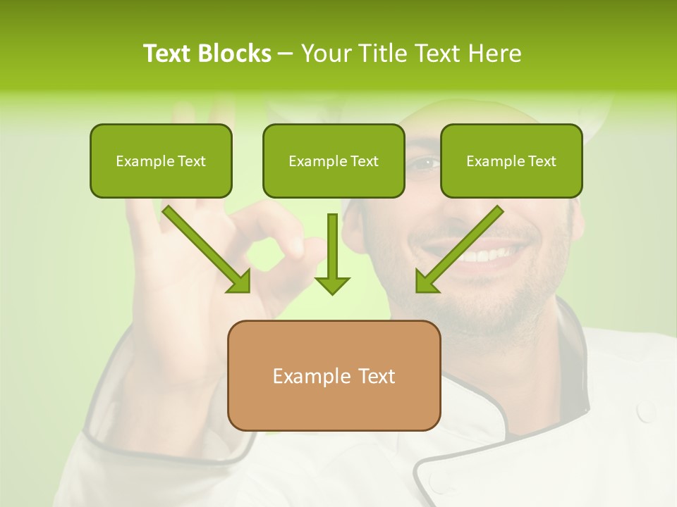 Work Gesture Green PowerPoint Template