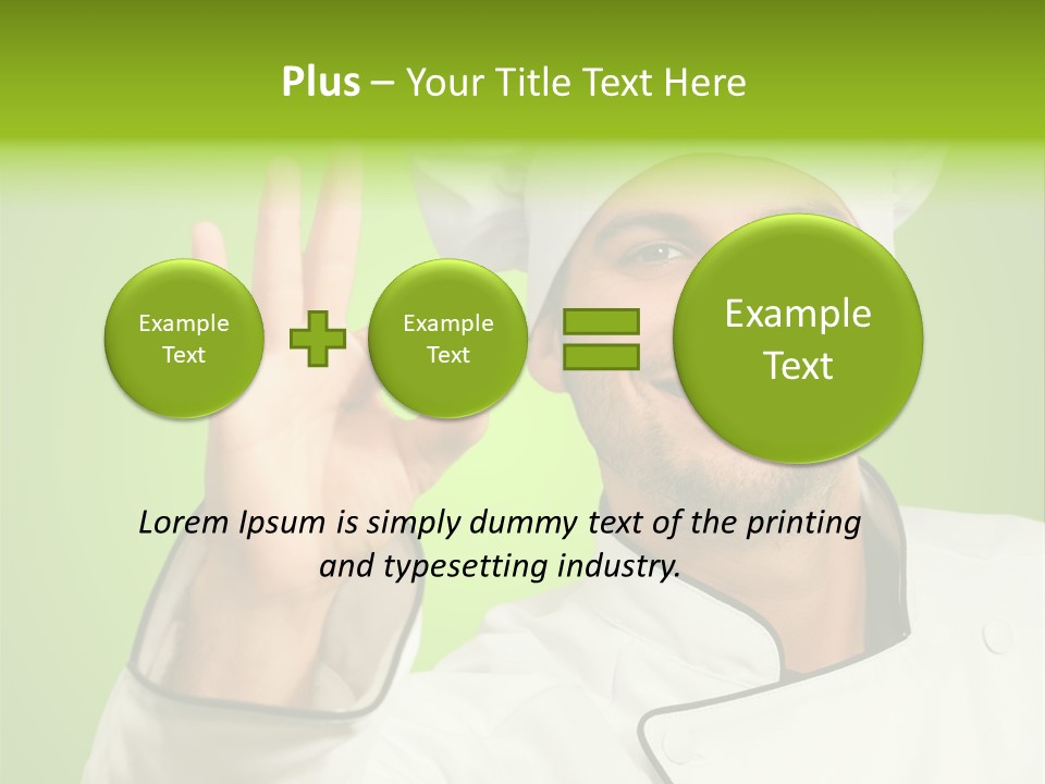 Work Gesture Green PowerPoint Template