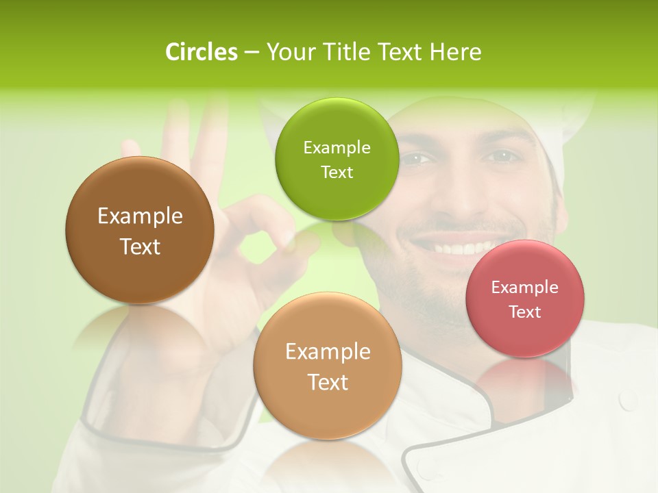 Work Gesture Green PowerPoint Template
