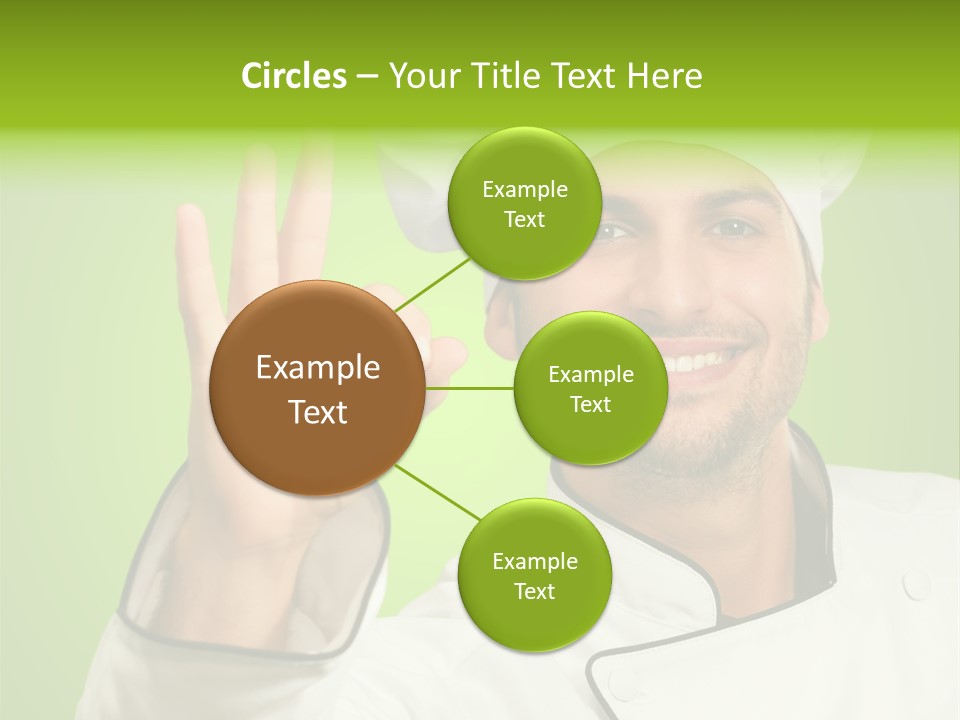 Work Gesture Green PowerPoint Template