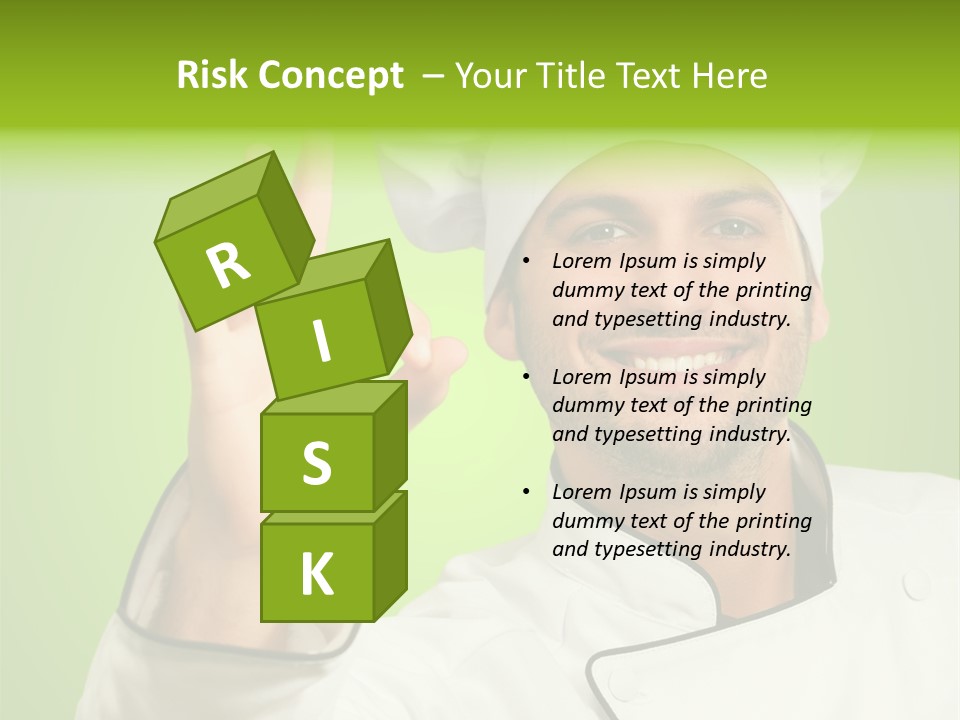 Work Gesture Green PowerPoint Template