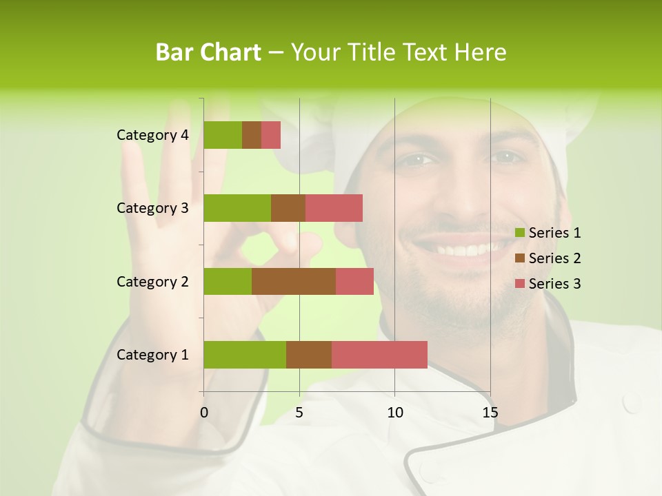 Work Gesture Green PowerPoint Template