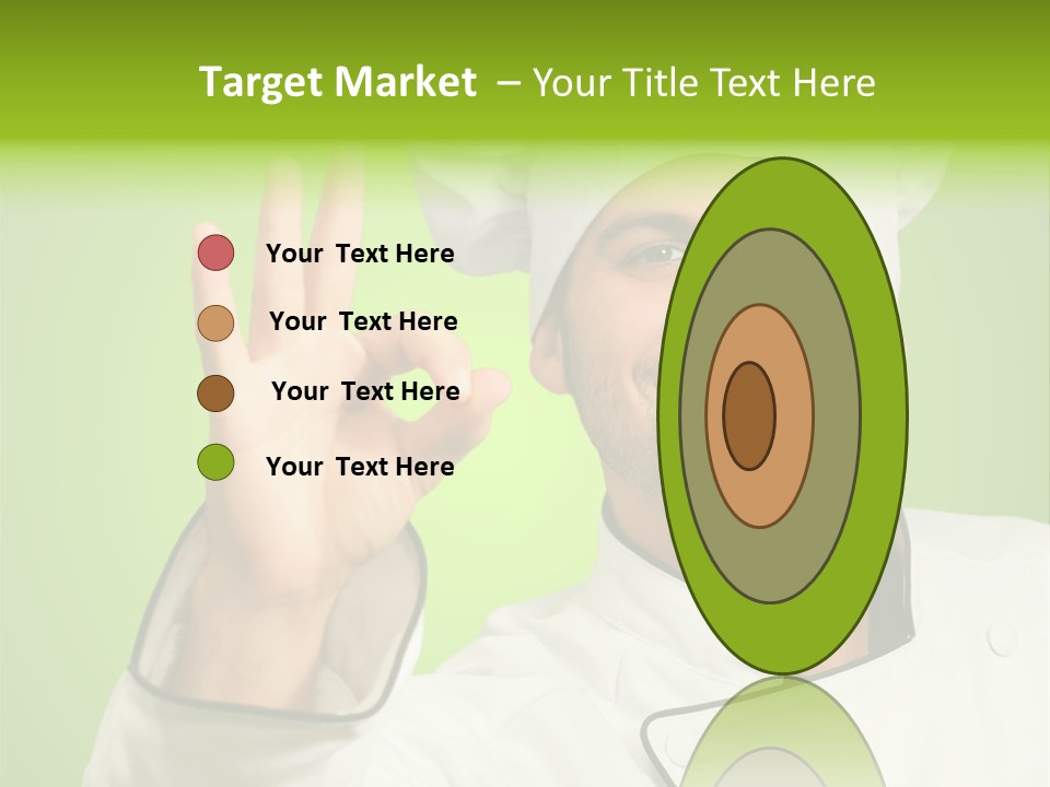 Work Gesture Green PowerPoint Template