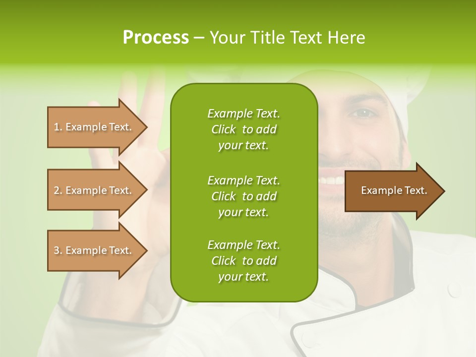 Work Gesture Green PowerPoint Template