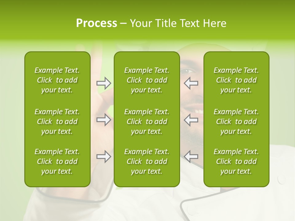 Work Gesture Green PowerPoint Template